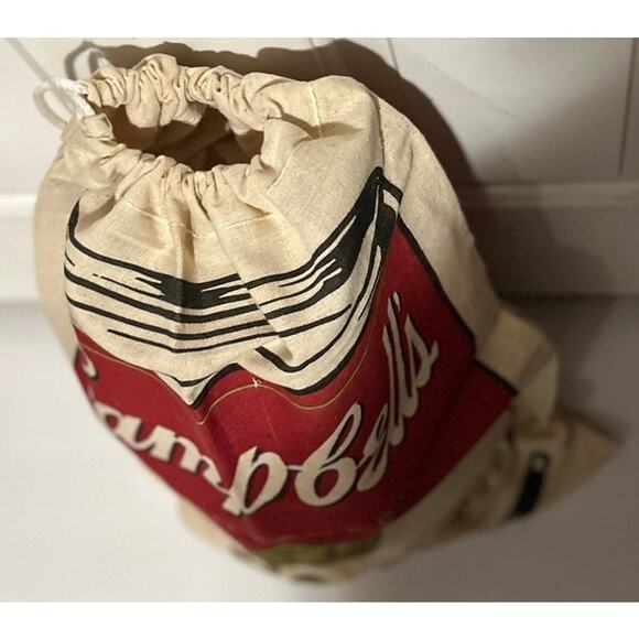 Campbell's Soup Company Vintage Canvas Art Deco Drawstring Bag - Picture 4 of 5